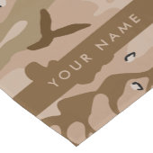 Desert Camouflage Pebbles, Jouw naam, personaliser Korte Tafelloper (Hoek)