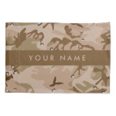 Desert Camouflage Pebbles, Jouw naam, personaliser Kussensloop (Achterkant)