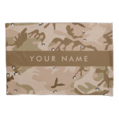 Desert Camouflage Pebbles, Jouw naam, personaliser Kussensloop (Voorkant)