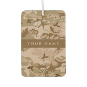 Desert Camouflage Pebbles, Jouw naam, personaliser Luchtverfrisser (Voorkant)