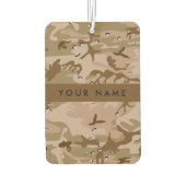 Desert Camouflage Pebbles, Jouw naam, personaliser Luchtverfrisser (Achterkant)