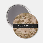 Desert Camouflage Pebbles, Jouw naam, personaliser Magneet (Voorkant / Achterkant)