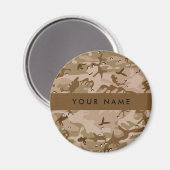 Desert Camouflage Pebbles, Jouw naam, personaliser Magneet (Voorkant / Achterkant)