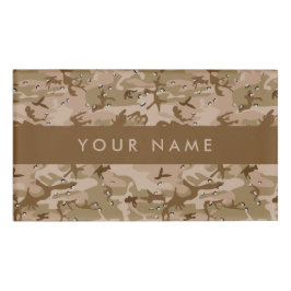 Desert Camouflage Pebbles, Jouw naam, personaliser Naambadge