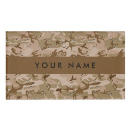 Desert Camouflage Pebbles, Jouw naam, personaliser Naambadge