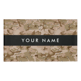 Desert Camouflage Pebbles, Jouw naam, personaliser Naambadge
