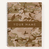 Desert Camouflage Pebbles, Jouw naam, personaliser Notitieboek (Voorkant)