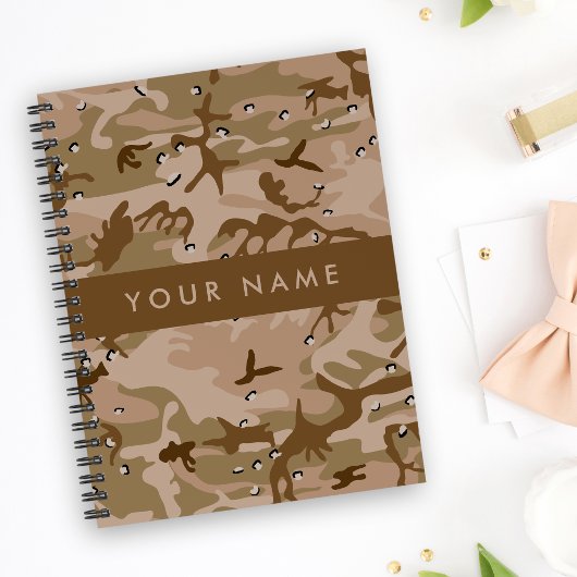 Desert Camouflage Pebbles, Jouw naam, personaliser Planner