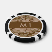 Desert Camouflage Pebbles, Jouw naam, personaliser Poker Chips (Enkel)