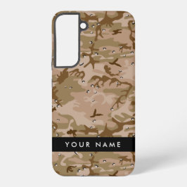 Desert Camouflage Pebbles, Jouw naam, personaliser Samsung Galaxy Hoesje