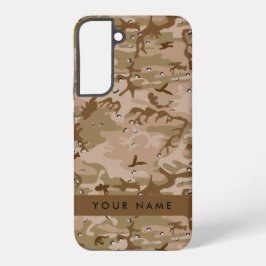 Desert Camouflage Pebbles, Jouw naam, personaliser Samsung Galaxy Hoesje