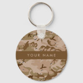 Desert Camouflage Pebbles, Jouw naam, personaliser Sleutelhanger (Voorkant)