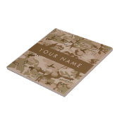 Desert Camouflage Pebbles, Jouw naam, personaliser Tegeltje (Zijkant)