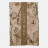 Desert Camouflage Pebbles, Jouw naam, personaliser Theedoek (Verticaal)