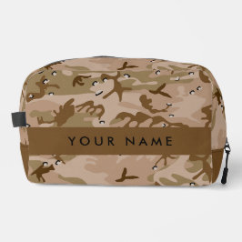 Desert Camouflage Pebbles, Jouw naam, personaliser Toilettasje