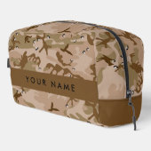 Desert Camouflage Pebbles, Jouw naam, personaliser Toilettasje (Rechterhoek)