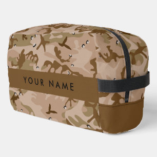Desert Camouflage Pebbles, Jouw naam, personaliser Toilettasje