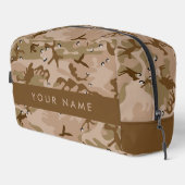 Desert Camouflage Pebbles, Jouw naam, personaliser Toilettasje (Rechterhoek)
