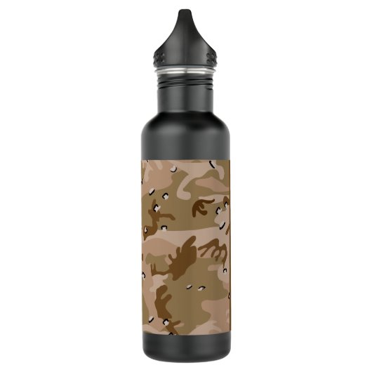 Desert Camouflage Pebbles, Jouw naam, personaliser Waterfles (Links)