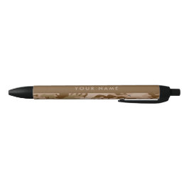 Desert Camouflage Pebbles, Jouw naam, personaliser Zwarte Inkt Pen
