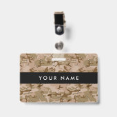 Desert Camouflage Pebbles, leger, leger Badge (Voorzijde met clip)