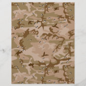 Desert Camouflage Pebbles, leger, leger Flyer (Achterkant)