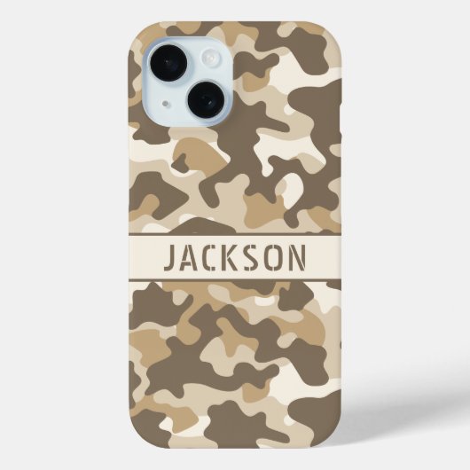 Desert Camouflage Personalized Case-Mate iPhone Case (Achterkant)