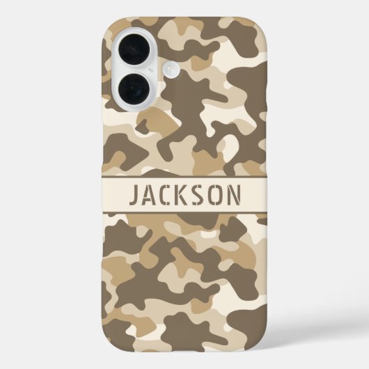 Desert Camouflage Personalized Case-Mate iPhone Case (Achterkant)