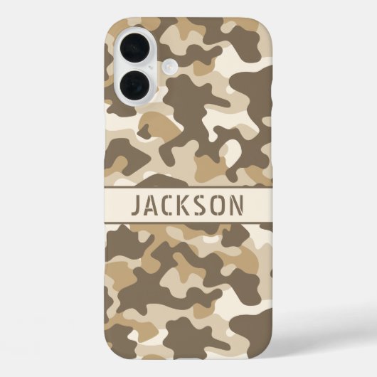 Desert Camouflage Personalized Case-Mate iPhone Case (Achterkant)
