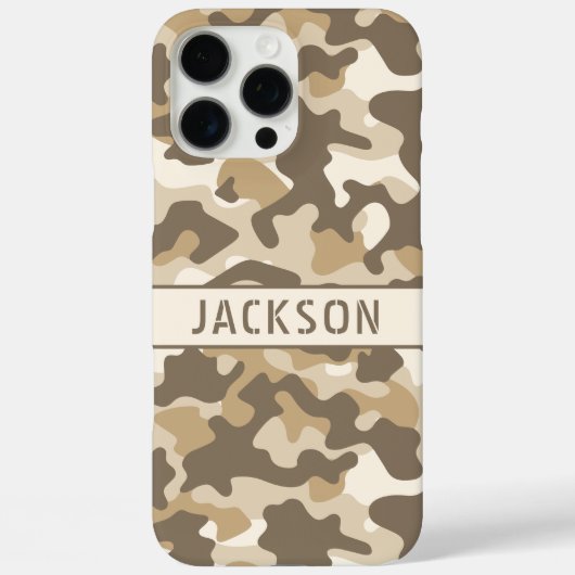 Desert Camouflage Personalized Case-Mate iPhone Case (Achterkant)