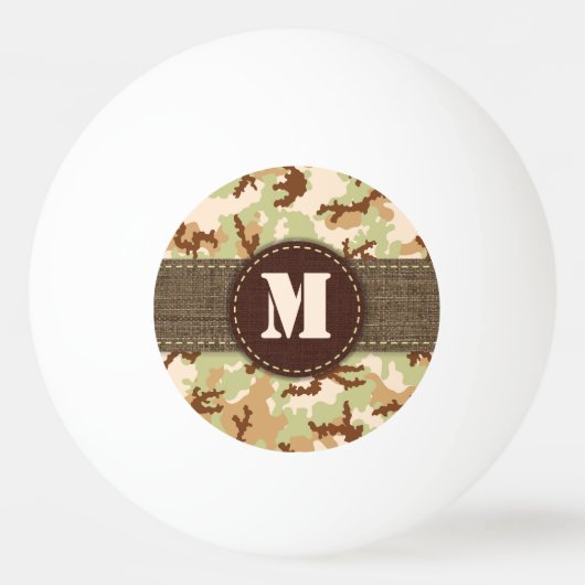 Desert camouflage pingpongbal (Voorkant)