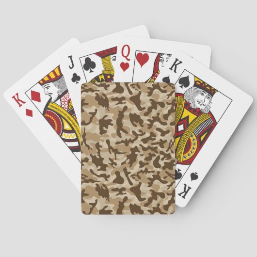 Desert Camouflage Pokerkaarten (Achterkant)