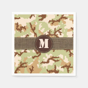 Desert camouflage servetten