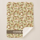 Desert Camouflage Sherpa Deken (Voorkant)