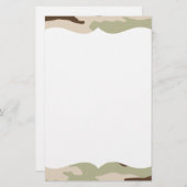 Desert Camouflage Stationery Briefpapier (Voorkant / Achterkant)