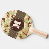 Desert camouflage tafeltennisbatje (Zijkant)