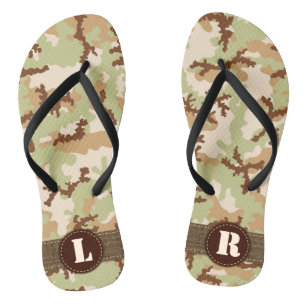 Desert camouflage teenslippers