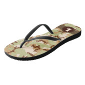 Desert camouflage teenslippers (Schuin)