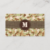 Desert camouflage visitekaartje (Achterkant)