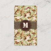 Desert camouflage visitekaartje (Achterkant)