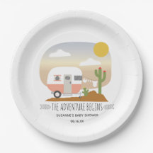 Desert Camper Clothesline Roze Baby shower