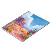 Desert Canyon | Cactus Nature Landscape Notitieboek (Linkerzijde)