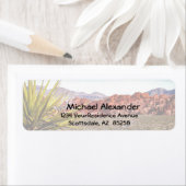 Desert Canyon Uitzicht adresetiketten Etiket (Insitu)