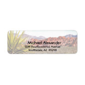 Desert Canyon Uitzicht adresetiketten Etiket (Voorkant)