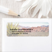 Desert Canyon Uitzicht klein formaat adresetikette Etiket (Insitu)