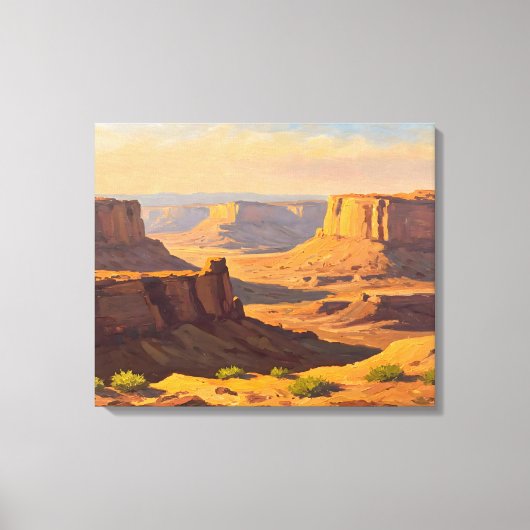 Desert Canyons Canvas Afdruk (Voorkant)