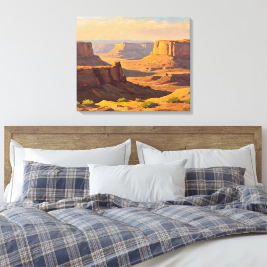 Desert Canyons Canvas Afdruk (Insitu (Slaapkamer))