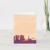 Desert Canyons Feestdagen Kaart (Voorkant)