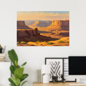 Desert Canyons Poster (Thuiskantoor)