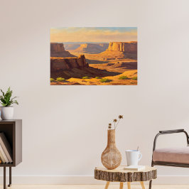 Desert Canyons Poster